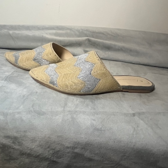 Anthropologie Embroidered Slides - Picture 3 of 6